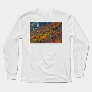 Foliage - Lake Willoughby, Vermont Long Sleeve T-Shirt